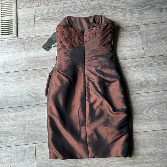 NWT  IZIDRESS Strapless Sequins Evening Bride Cocktail Dress - Picture 10 of 16